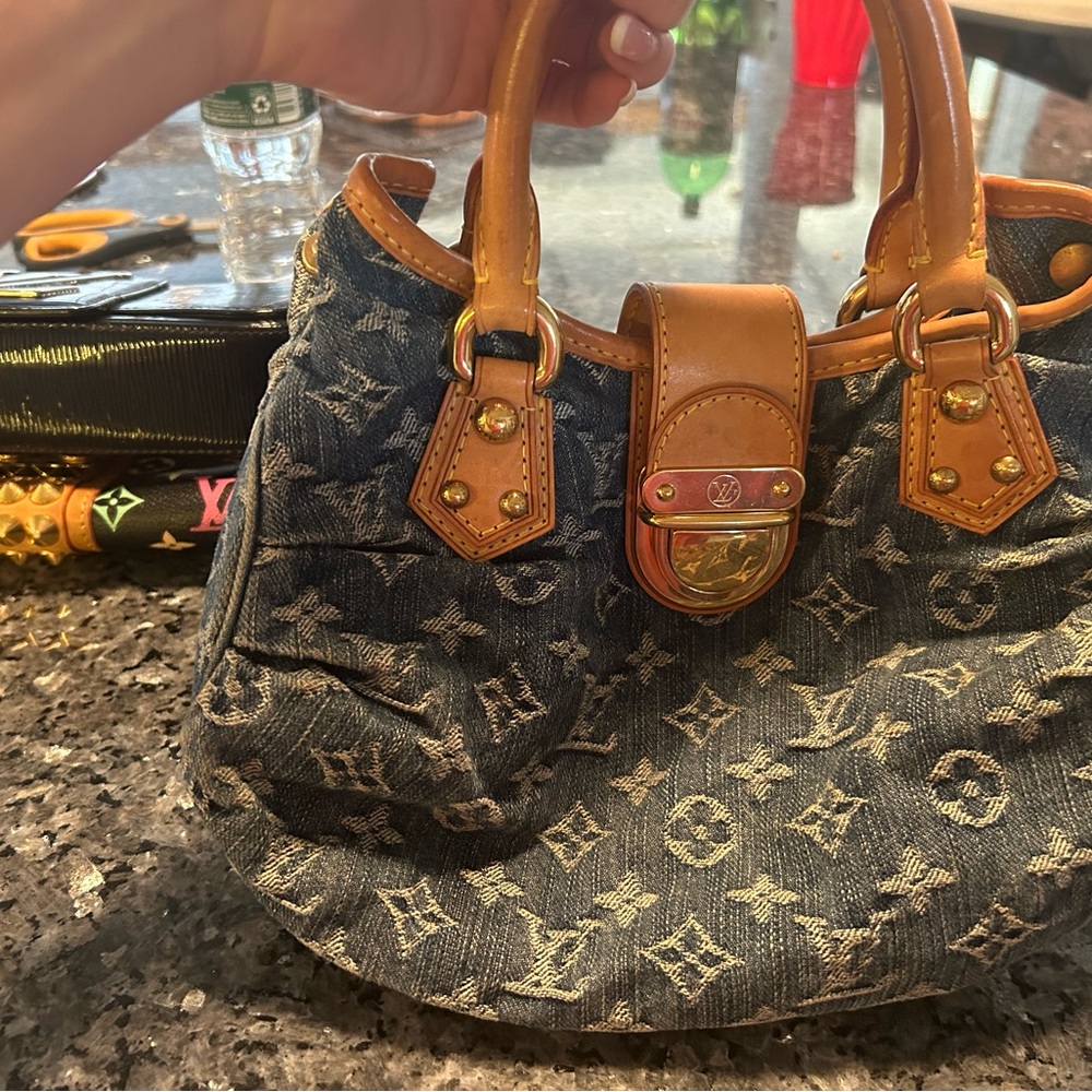 Louis Vuitton Monogram Denim Shoulder Bag